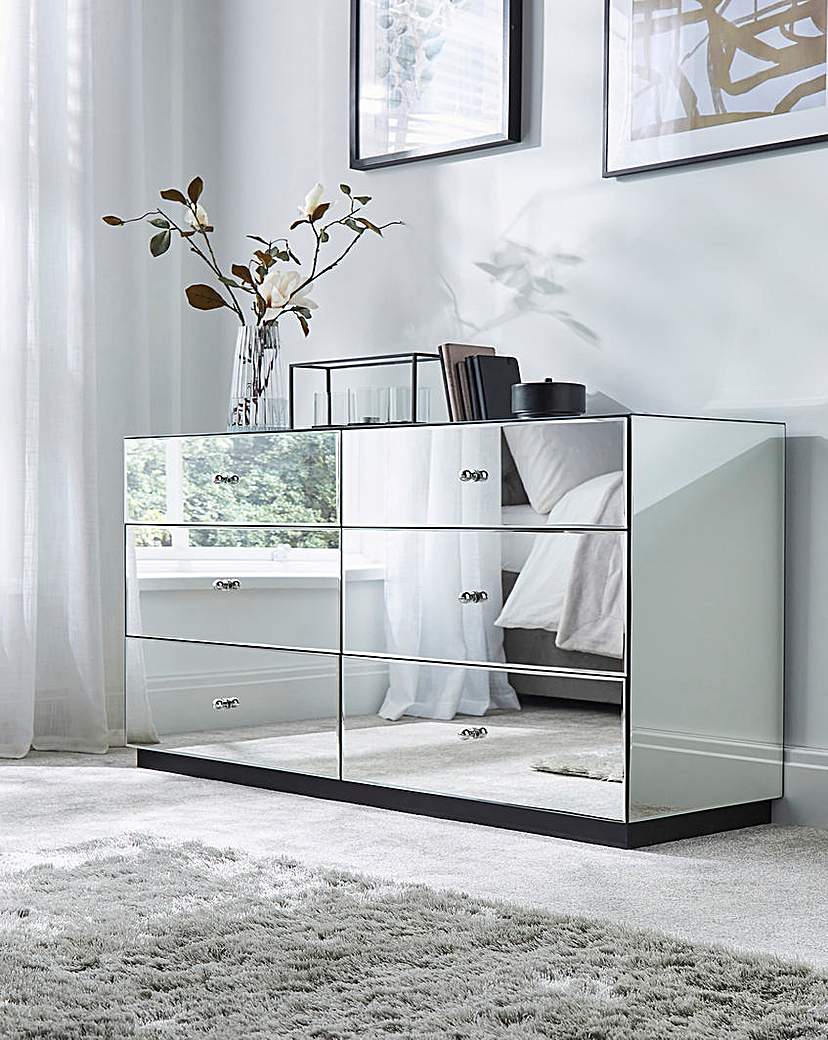 New In - Broadway Mirrored Large Chest of Drawers