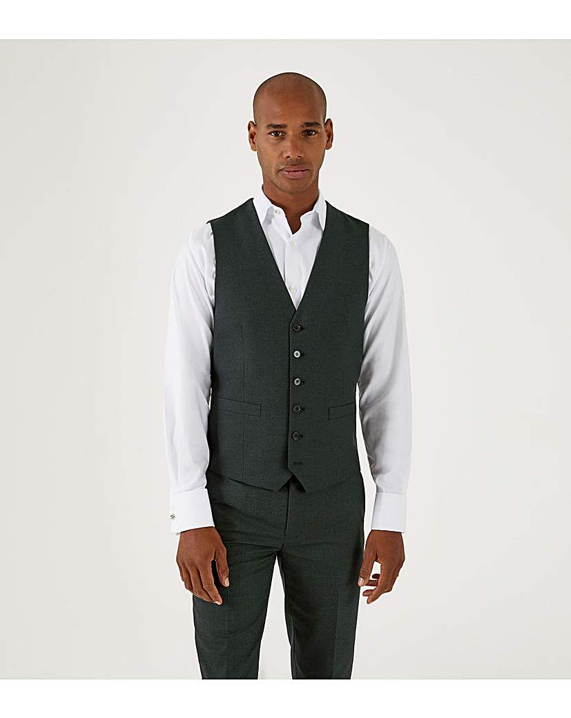 Skopes Harcourt Suit Waistcoat Green