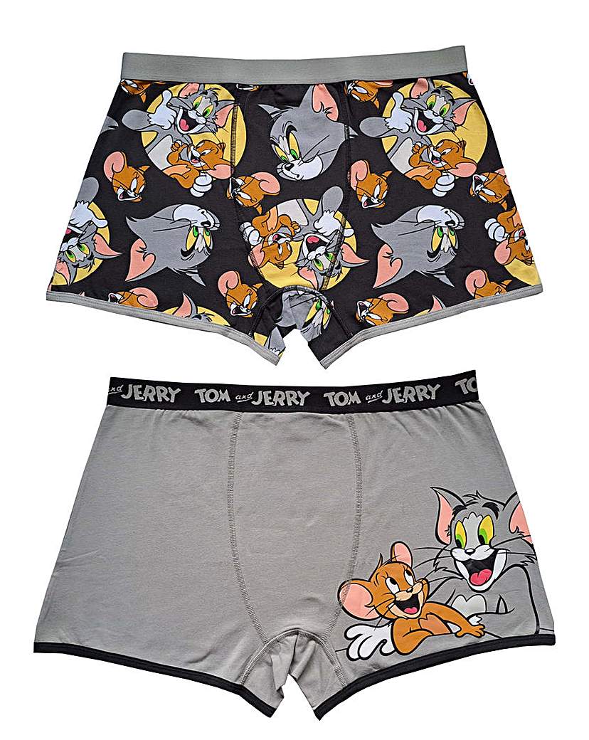 Mens 2pk Tom & Jerry Boxer Shorts