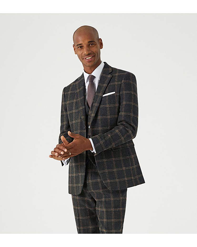 Skopes Heaton Suit Jacket Green Check