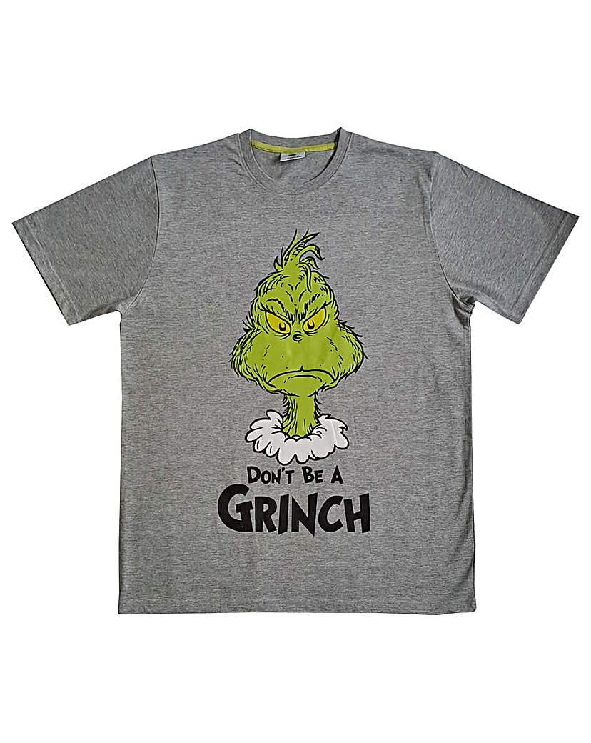 Mens Grinch Grey Lounge Tshirt