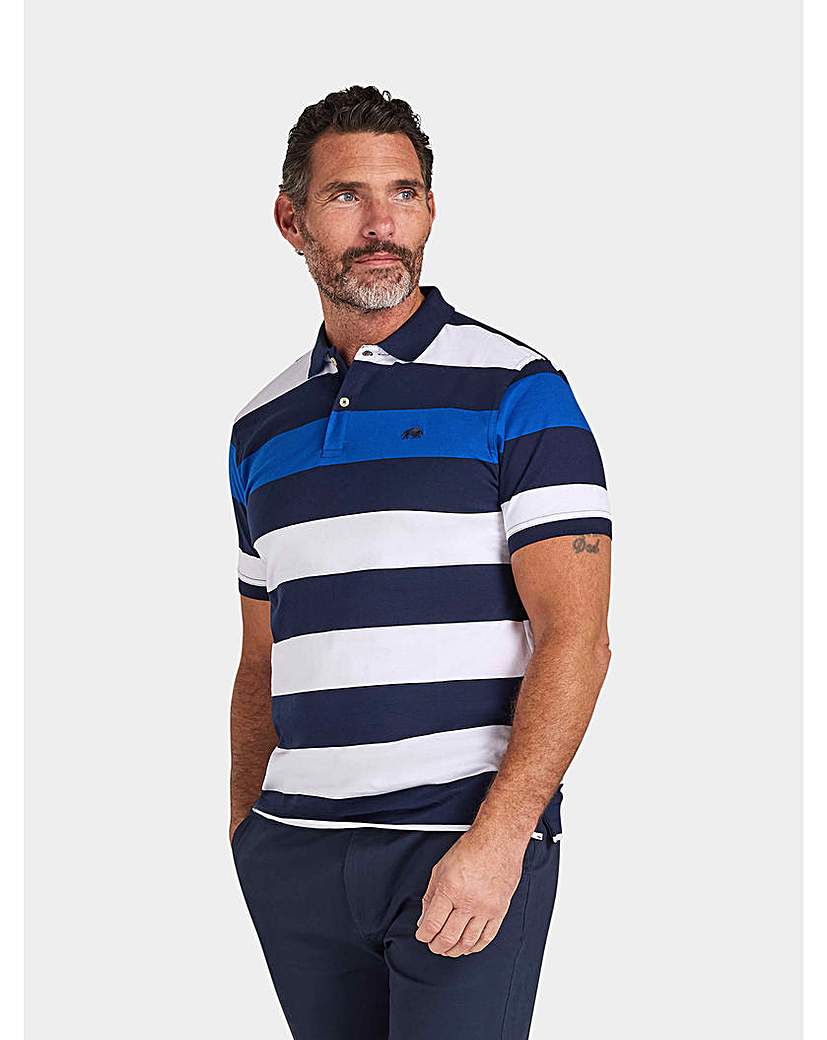 Raging Bull Classic Contrast Panel Polo