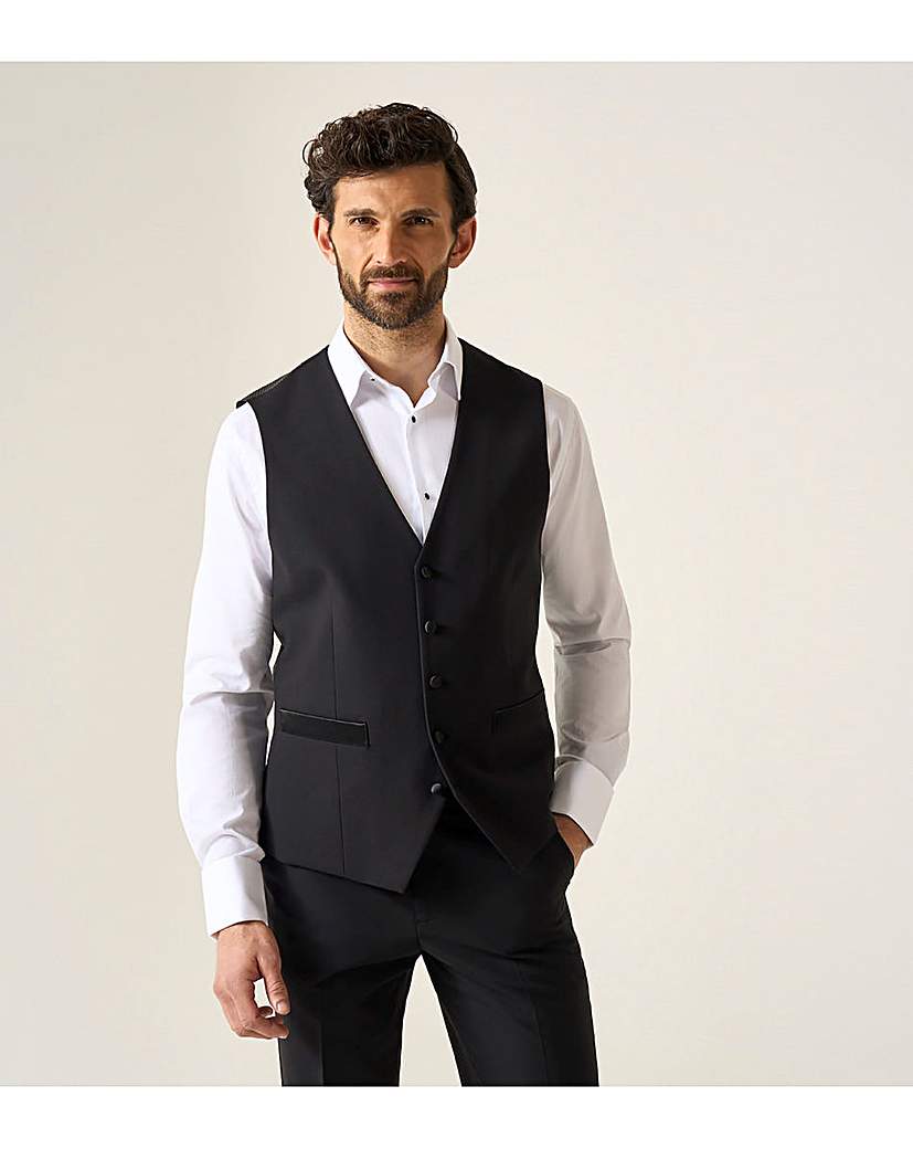 Skopes Cavendish Suit Waistcoat Black