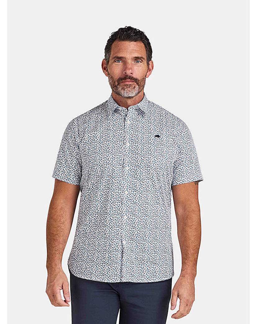 Raging Bull SS Floral Poplin Shirt