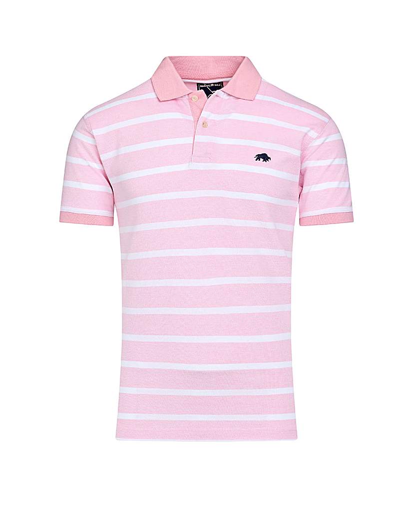 Raging Bull Birdseye Stripe Pique Polo