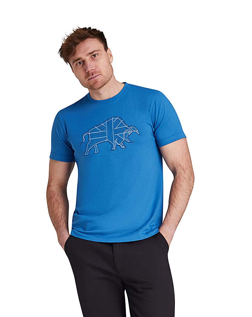 New In - Raging Bull Stitch Embroid T-Shirt