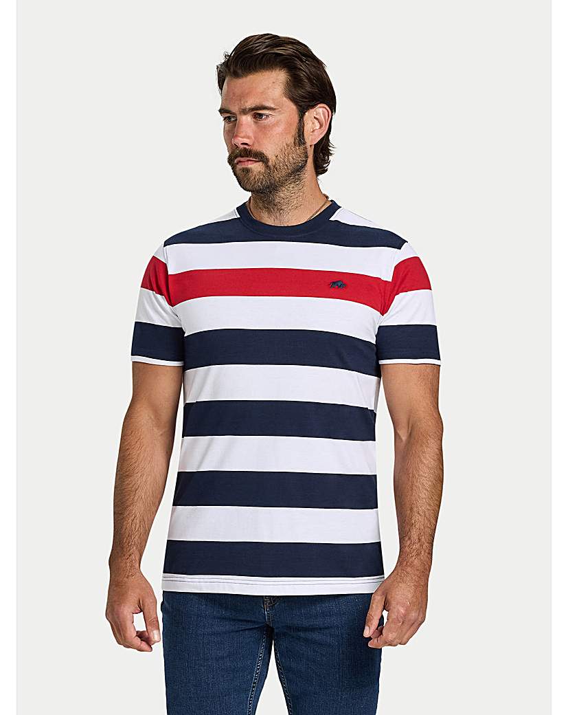 New In - Raging Bull Contrast Stripe T-Shirt
