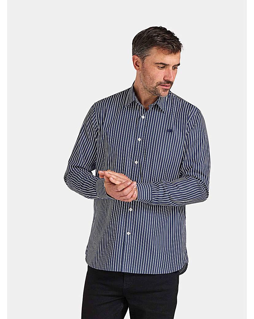 Raging Bull L/S Class Popl Stripe Shirt