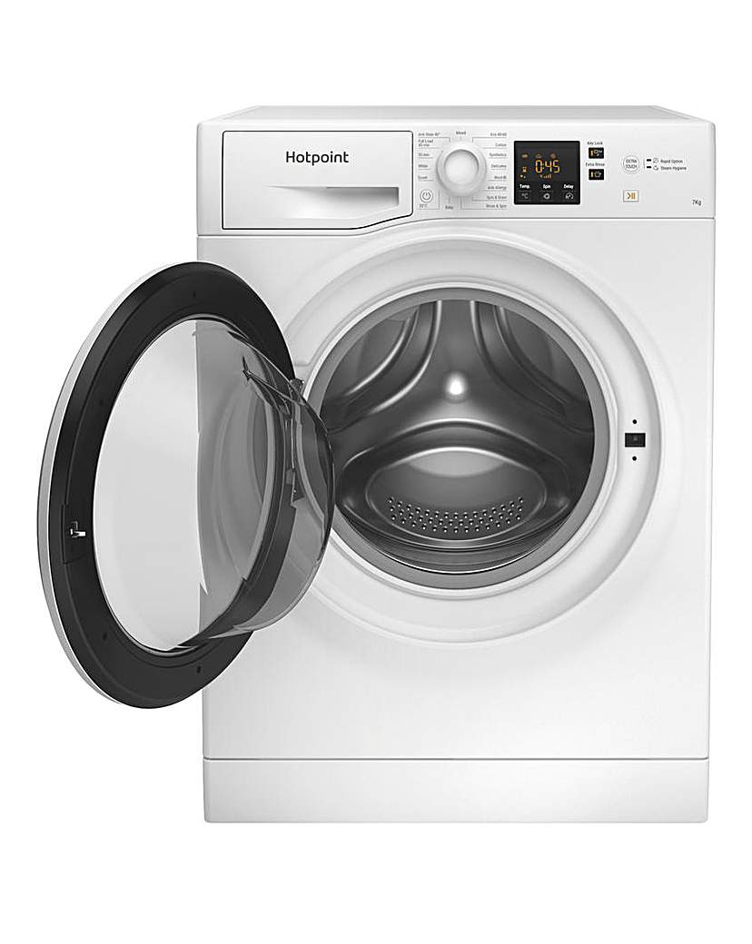 Hotpoint NSWM742UWUKN 7Kg Washing Machine with 1400 rpm - White - E Rated