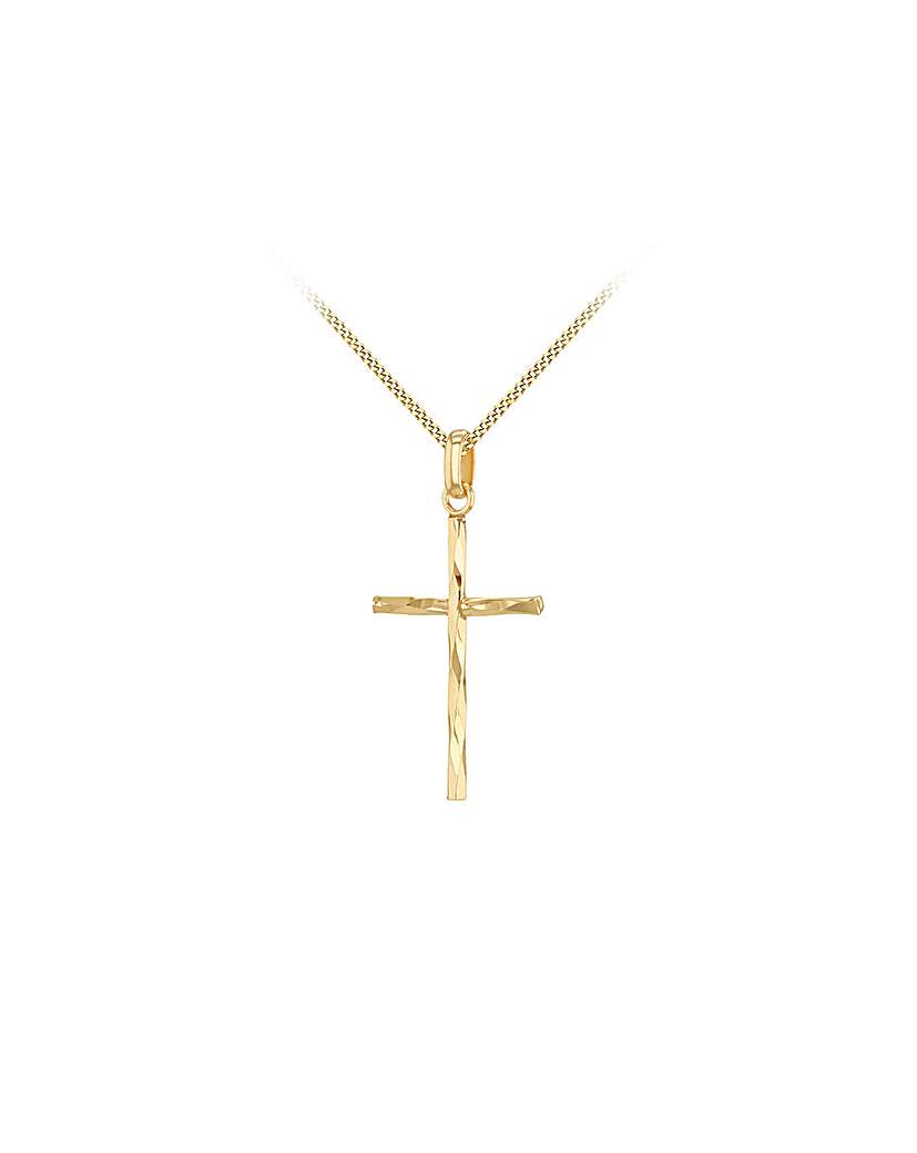 9 Carat Gold Cross Pendant On Chain