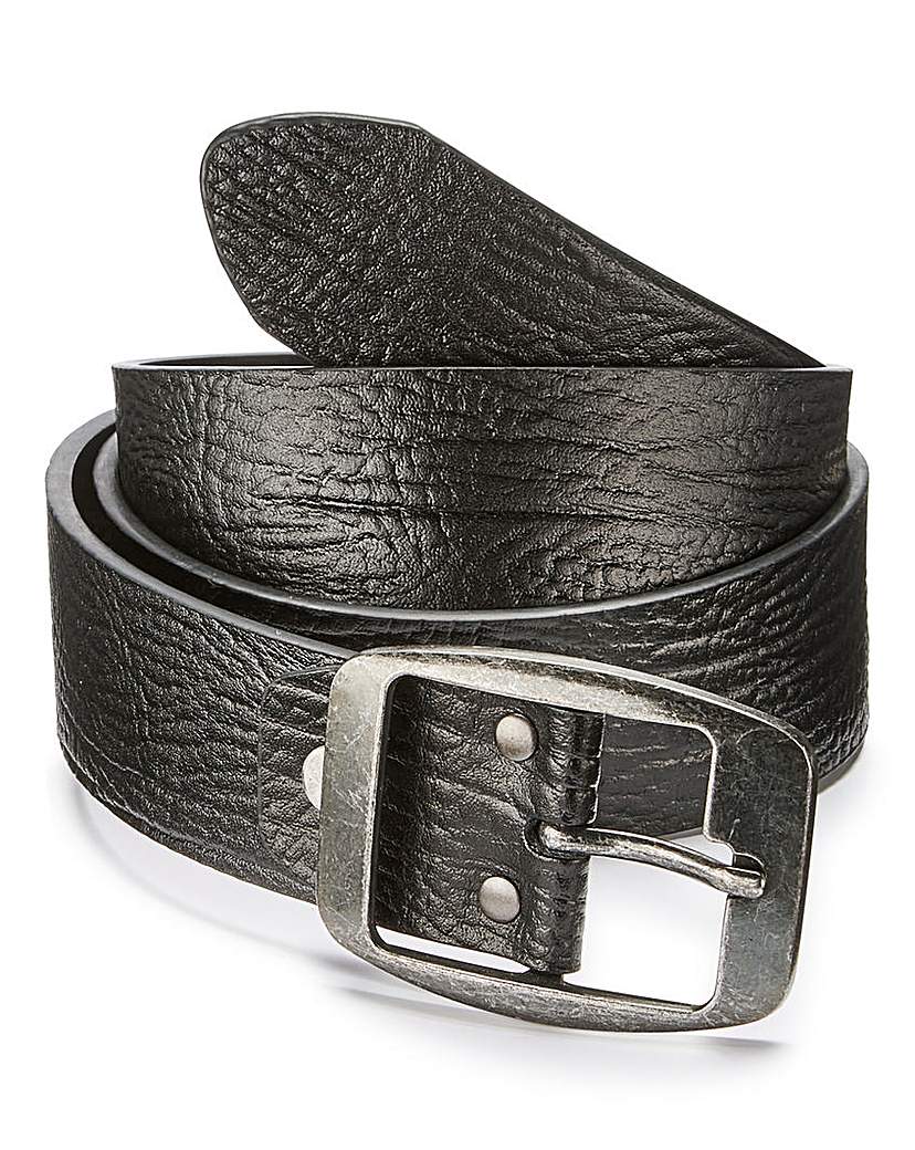 Black Leather Jeans Belt