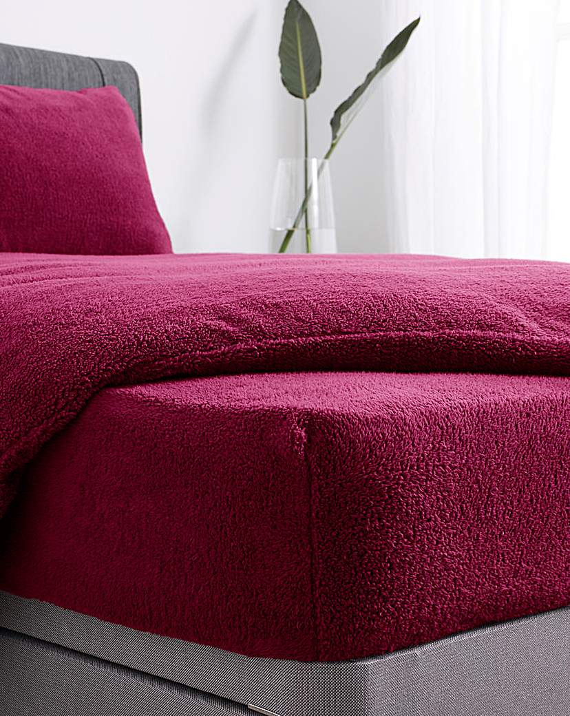 Fleece Fitted Sheet - Claret