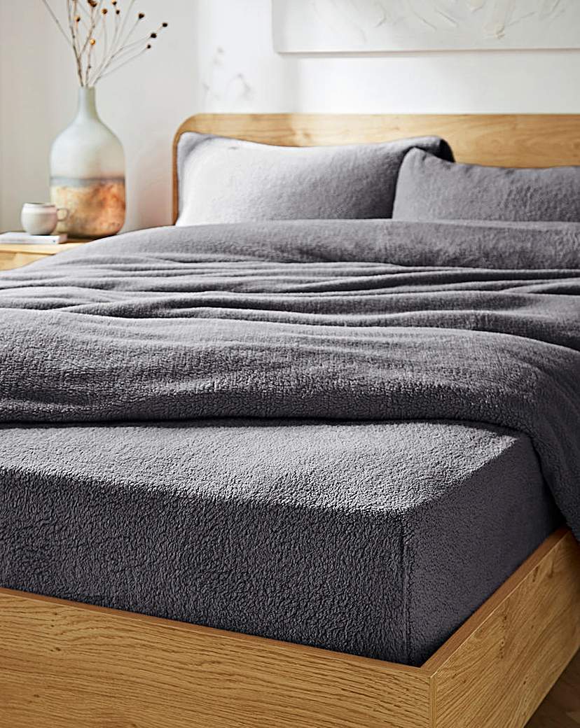 Fleece Fitted Sheet - Charcoal