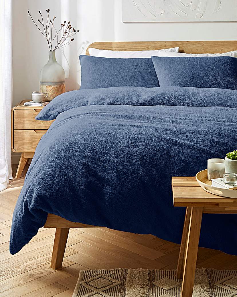 Cosy Cuddle Fleece Duvet Set - Midnight