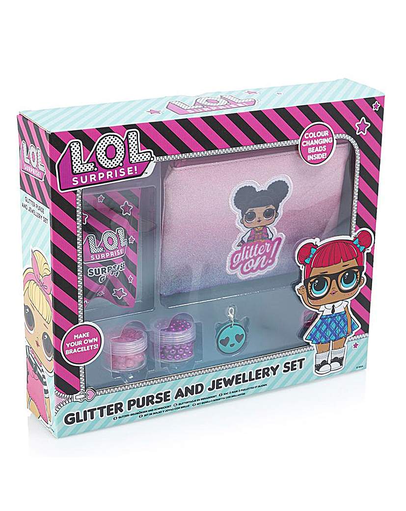 Image of LOL Glitter Purse & Jewellery Set