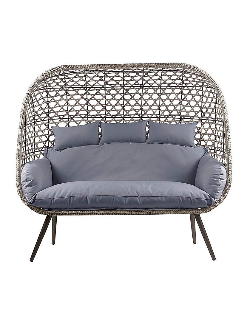 Naples 3 Seater Rattan Effect Chair