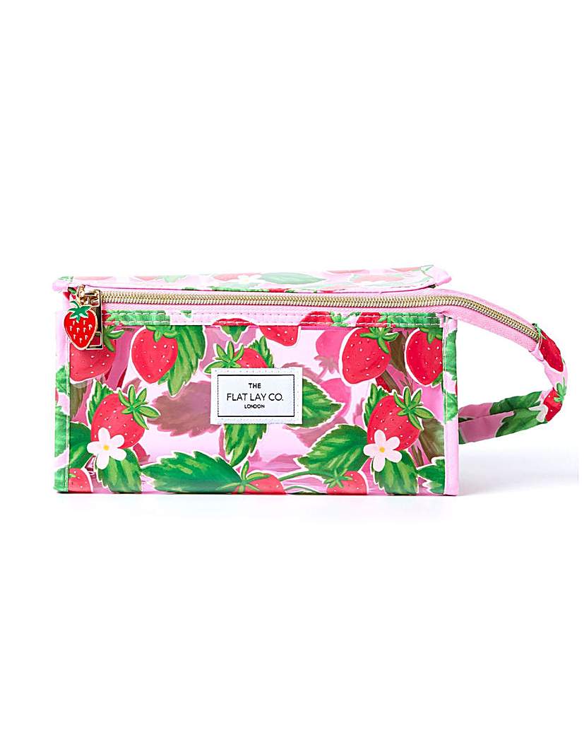 Flat Lay Co Makeup Bag Strawberry