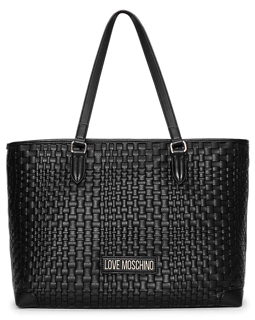 Love Moschino Woven Tote Bag