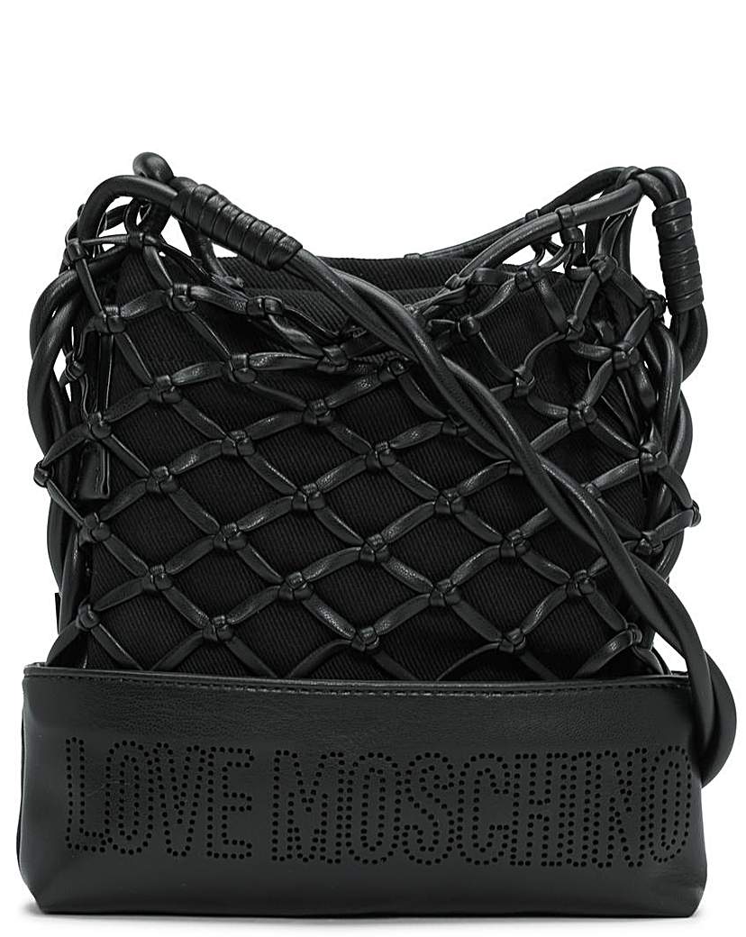 Love Moschino Net Detail Shoulder Bag
