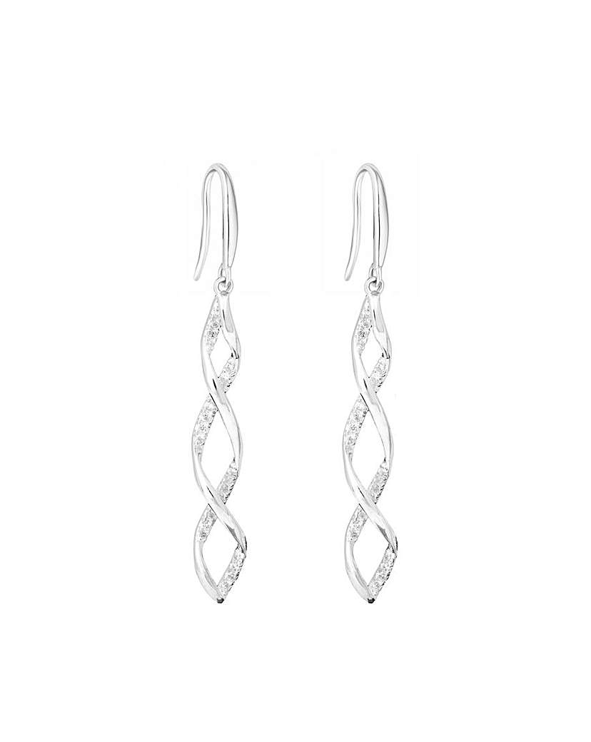 Simply Silver Wrapped In Love Earrings