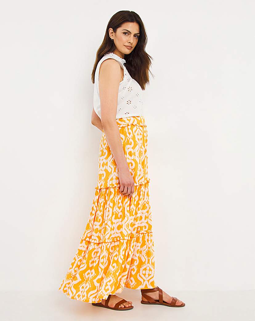 Julipa Tiered Crinkle Skirt