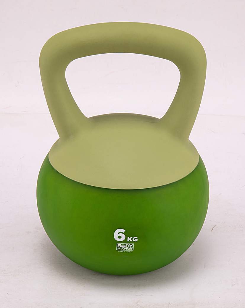 Body Sculpture 6 kg Soft Kettlebell Green …