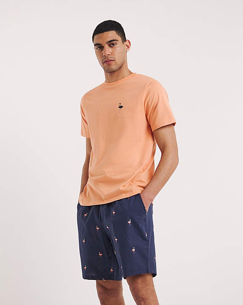 Jersey And Woven Pyjama Set