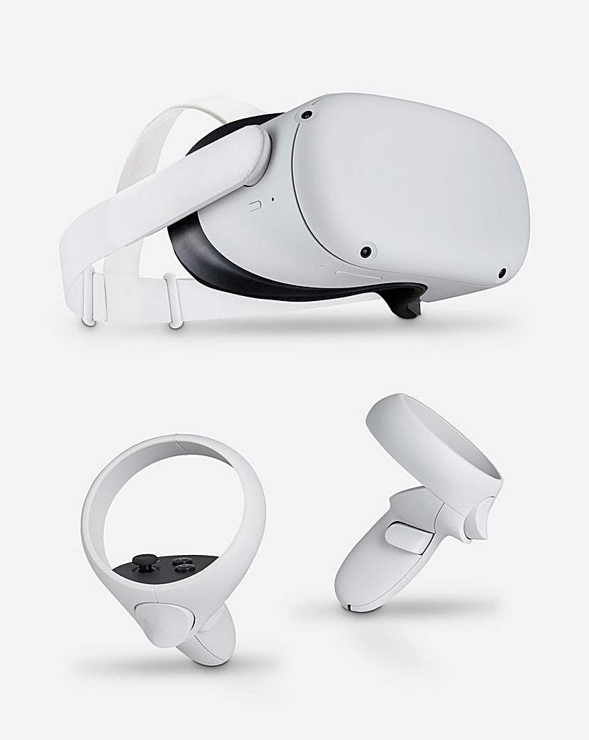META Quest 2 VR Gaming Headset, Elite Strap & Carry Case Bundle - 128 GB