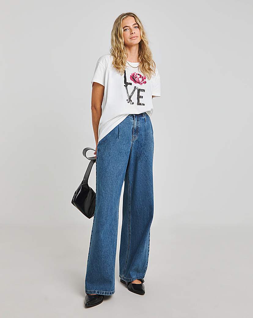 Religion Embellished Graphic Spirit Tee