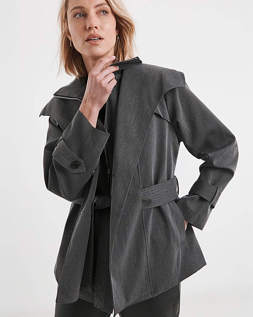 New In - Religion Rhodium Trenchcoat