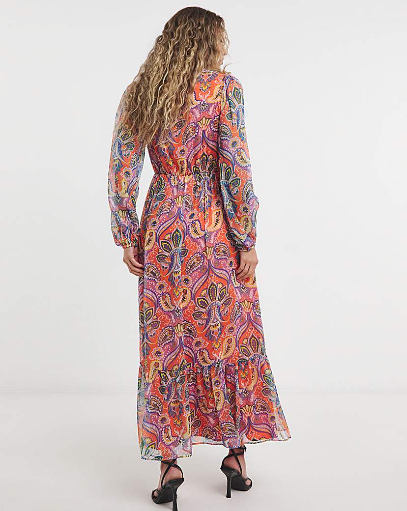 Lovedrobe Blouson Sleeve Midaxi Dress