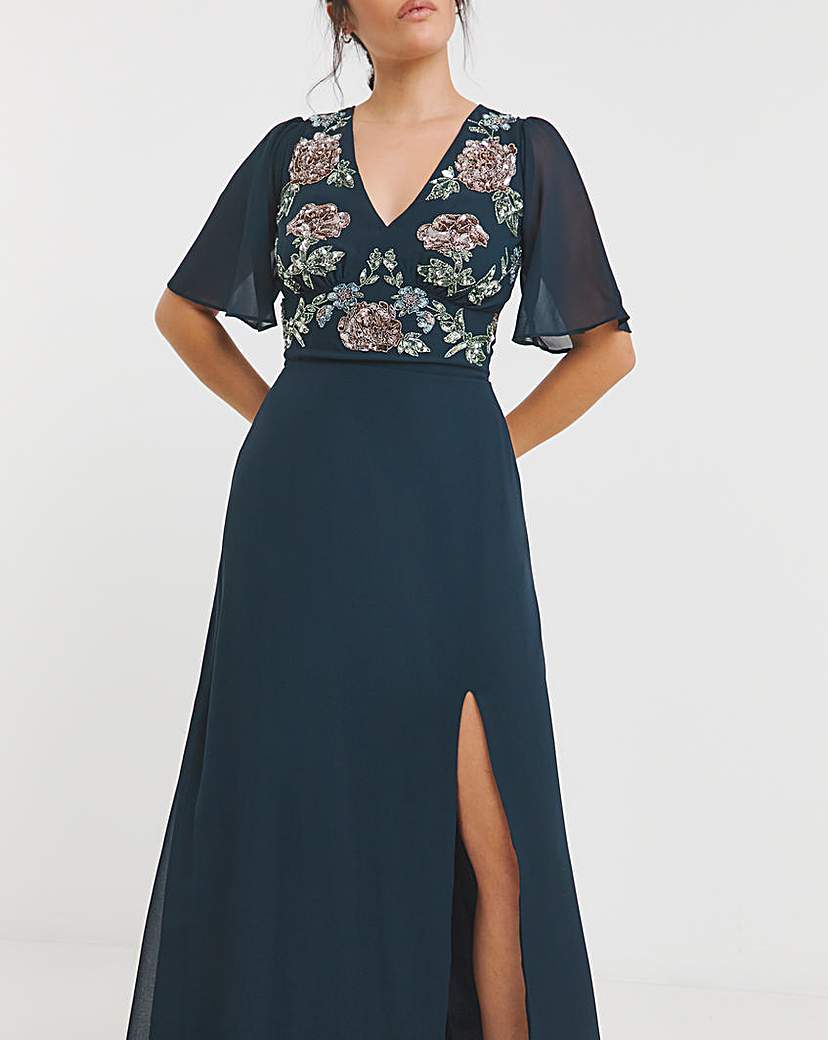Maya Deluxe V-neck Maxi