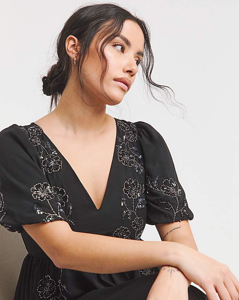 Maya Deluxe Embellished Mini Dress