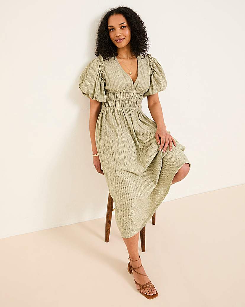 FatFace Copper & Black Dress