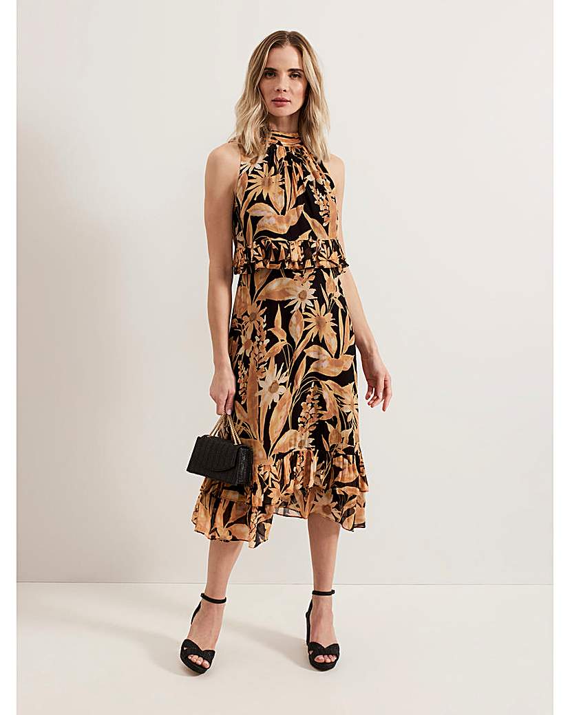 New In - Phase Eight Printed Double Layer Dress