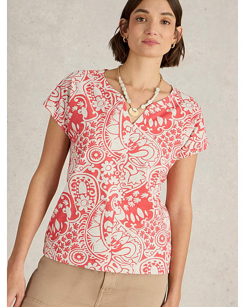 White Stuff Nelly Notch Neck Tee
