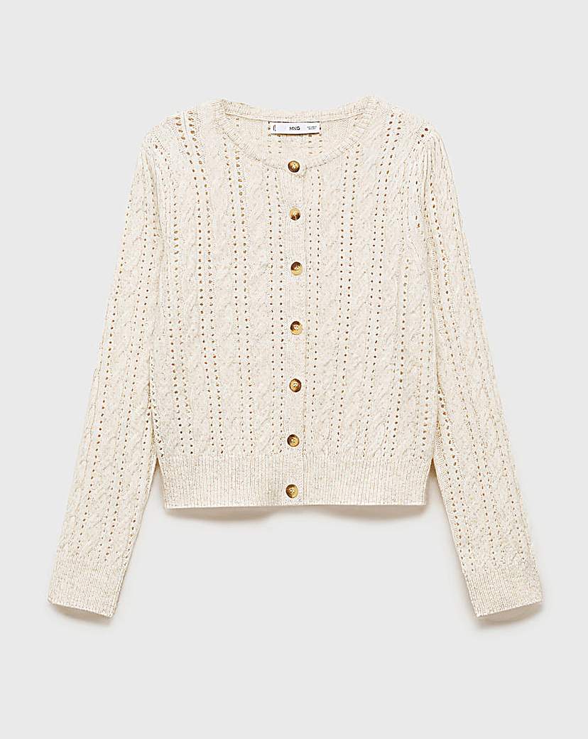 Mango Braided Cardigan