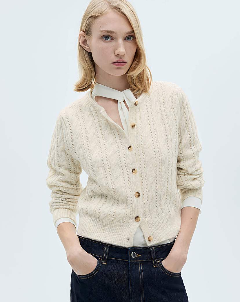 New In - Mango Braided Cardigan