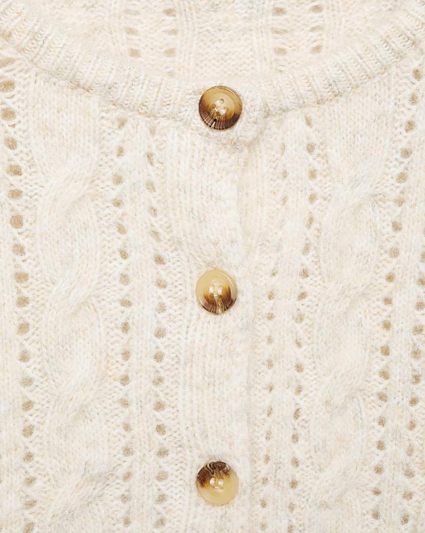 Mango Braided Cardigan
