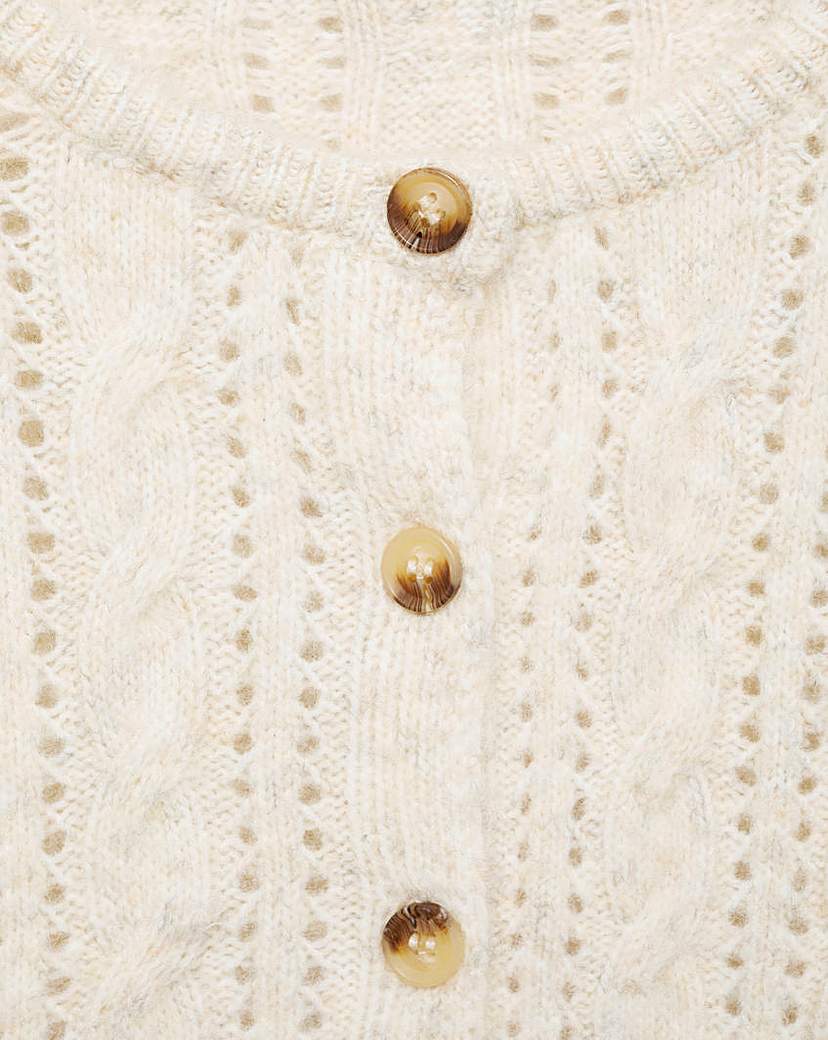 Mango Braided Cardigan