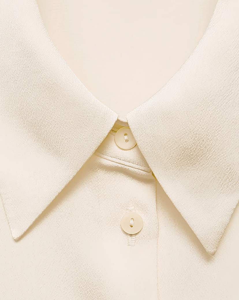 Mango Ideale Cream Shirt