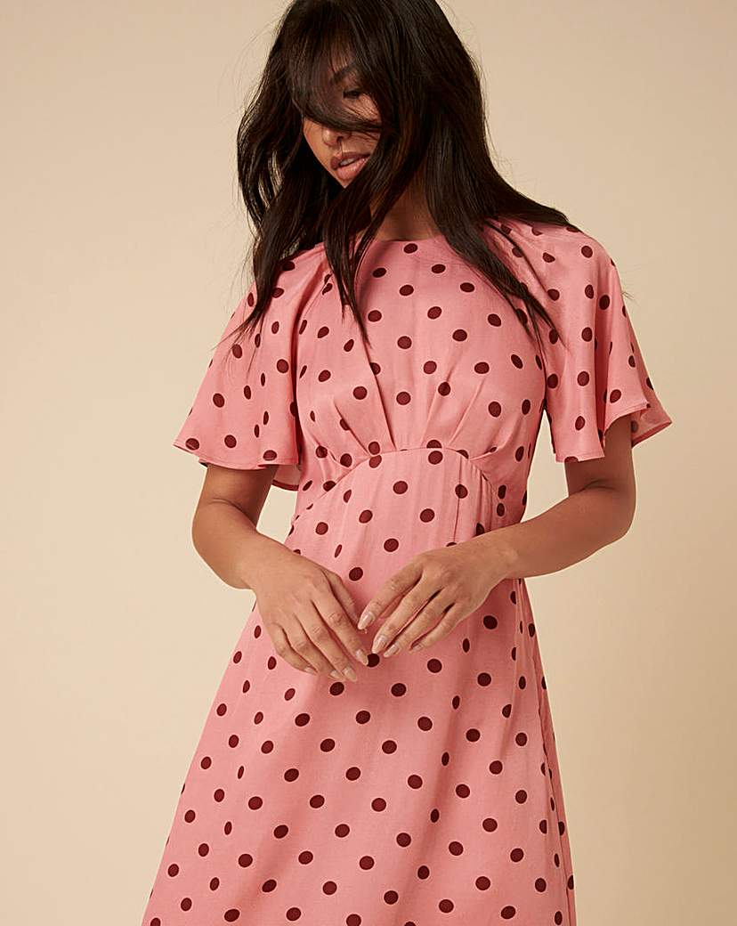Nobody's Child Maderia Spot Midi Dress