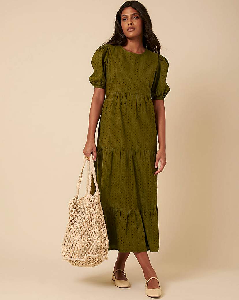 New In - Nobody's Child Tiered Midi Dress