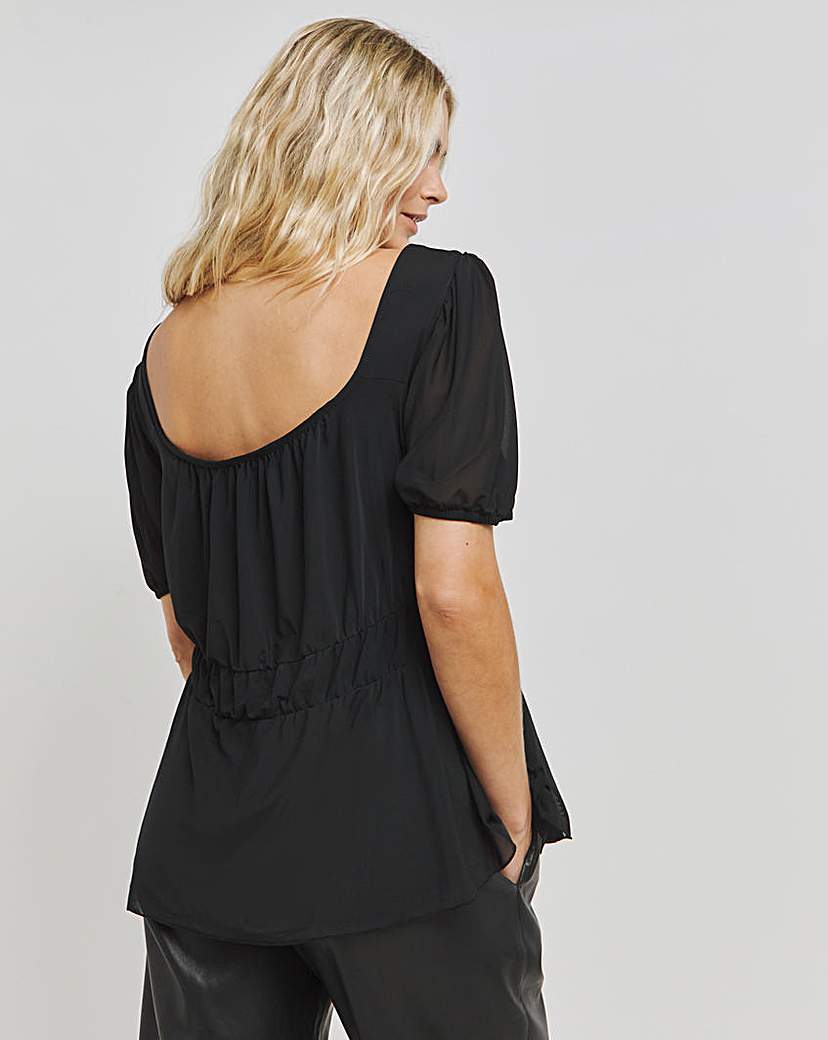 Sweetheart Mesh Top