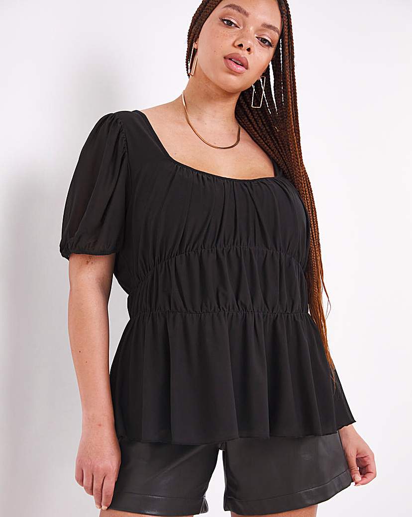 sweetheart mesh top