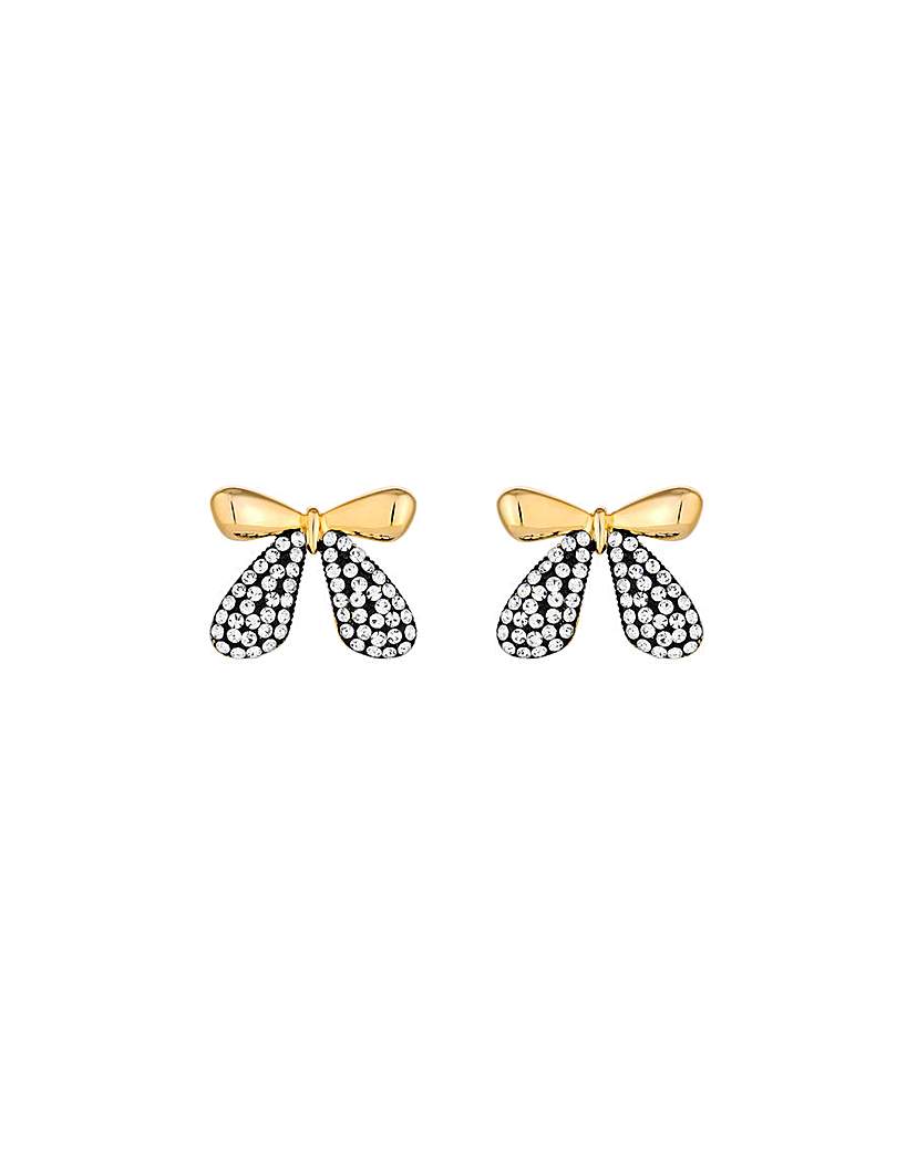 Mood Crystal Mini Bow Stud Earrings