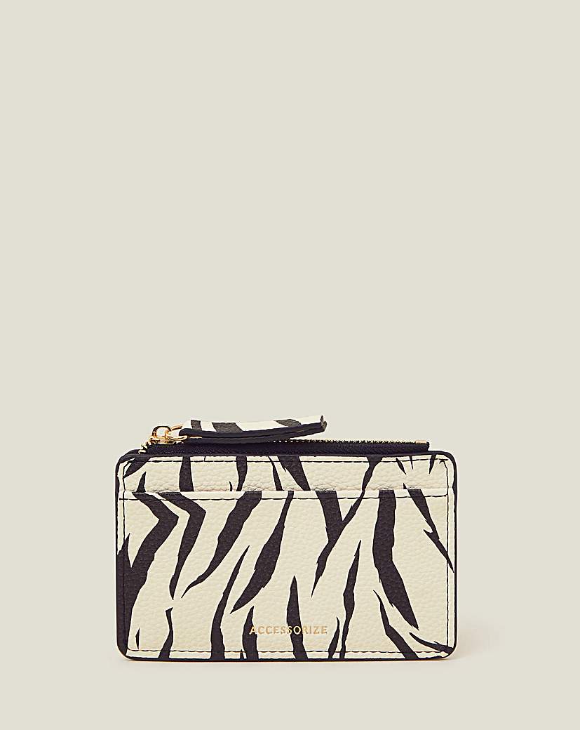 Accessorize Zebra Window Card Holder