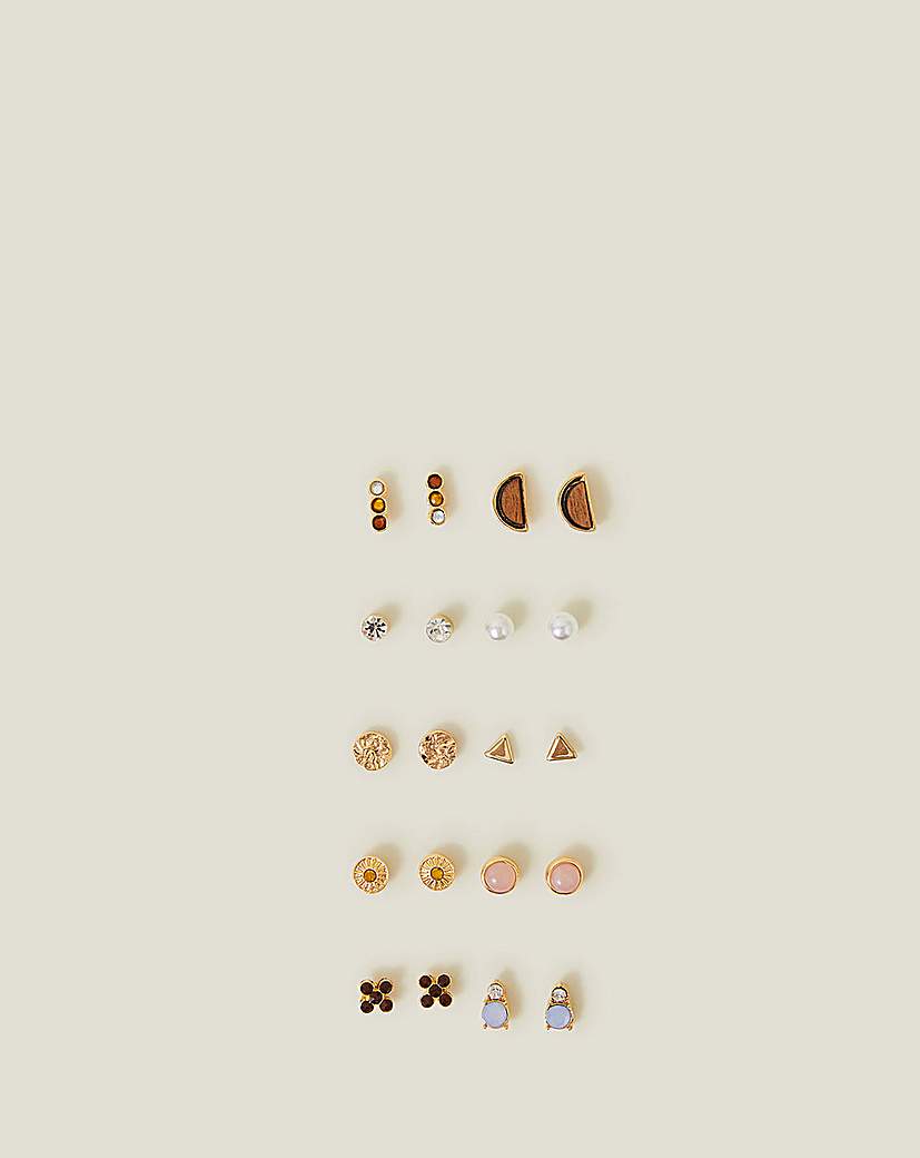 Accessorize 10-Pack Stud Earrings