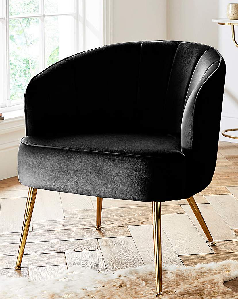 Joanna Hope Esme Velvet Accent Chair