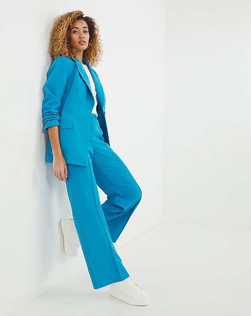 Blue Wide Leg Trousers